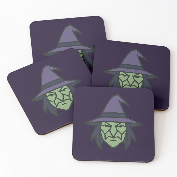 Item preview, Low-Poly Geometric Witch Head – Symmetrical Fantasy Design designed and sold by Bratak.