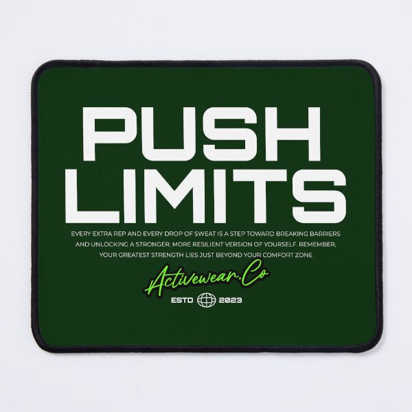 Item preview, Push Limits Gym Hoodie – Activewear Motivation designed and sold by Lacerta-Design.