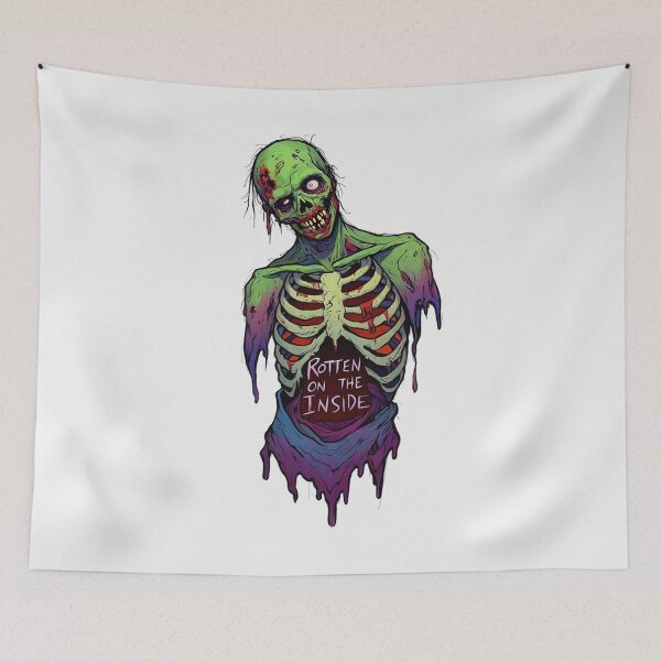 Item preview, Rotten on the inside - zombie design designed and sold by Vintage Designs +.
