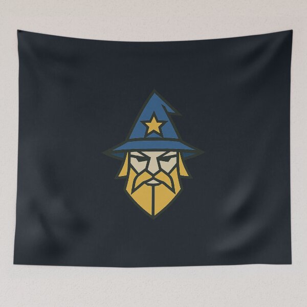 Item preview, Low-Poly Geometric Wizard Head – Symmetrical Fantasy Mage Design designed and sold by Bratak.
