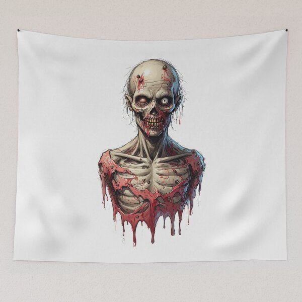 Item preview,  Creepy Zombie Horror head design designed and sold by Vintage Designs +.