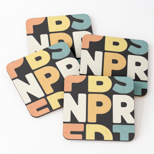 Item preview, Retro Distressed Colorful Alphabet Art designed and sold by chatmonalejan.