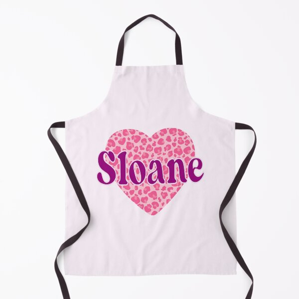 Item preview, Sloane Name Pink Leopard Heart  designed and sold by Jeallan Designs.