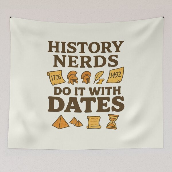 Item preview, History Lovers Historical Dates I Love Puns Vintage designed and sold by SunfullyYours.