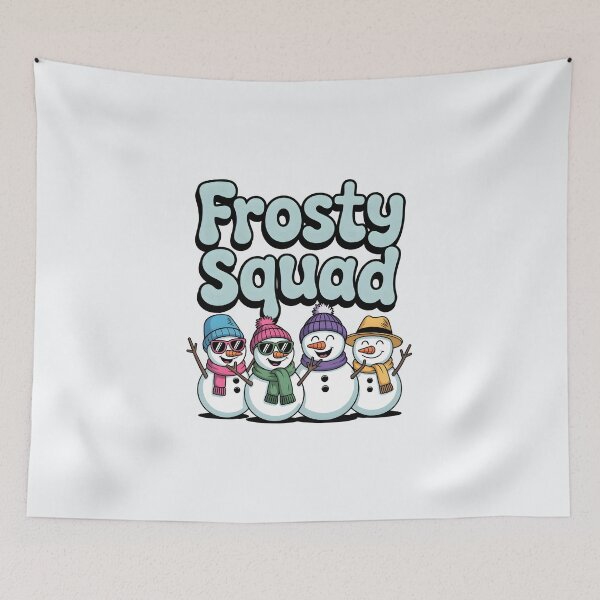 Item preview, Frosty Squad – Cool Snowman Winter Fun designed and sold by Jollys-ArtShop.