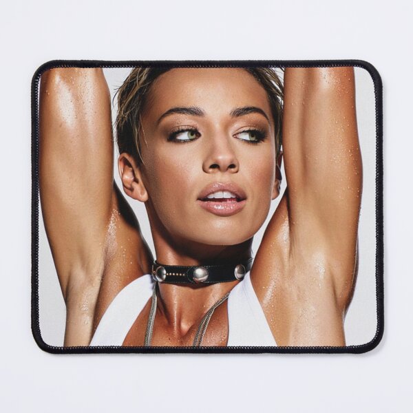 Item preview, Beautiful sexy gym woman posing with her arms up showing her armpits sweating designed and sold by Vintage Designs +.