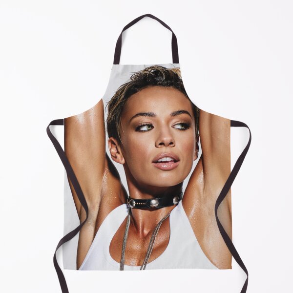 Item preview,  Beautiful sexy gym woman posing with her arms up showing her armpits sweating designed and sold by Vintage Designs +.