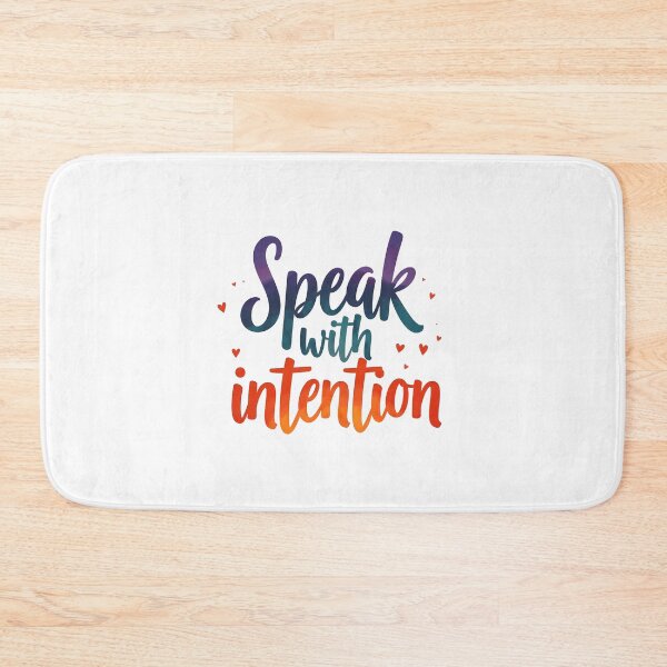 Item preview, Speaking with Intention – Quote designed and sold by Fab-Haven.