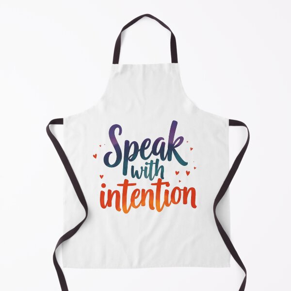 Item preview, Speaking with Intention – Quote designed and sold by Fab-Haven.
