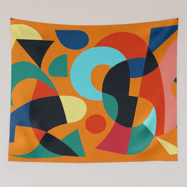Item preview, Colorful abstract chaos of shapes designed and sold by Sigtrix.