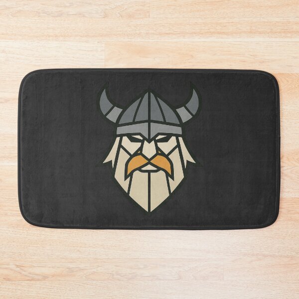 Item preview, Low-Poly Geometric Viking Head – Symmetrical Norse Warrior Design designed and sold by Bratak.