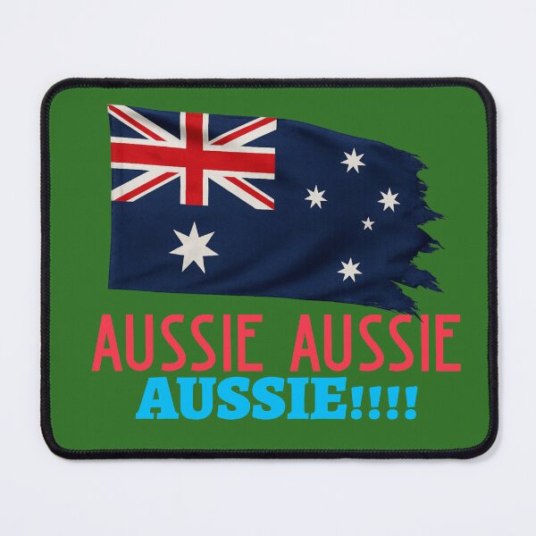 Item preview, Australian flag Tee with the Iconic Aussie Aussie Aussie chant designed and sold by wombathole.