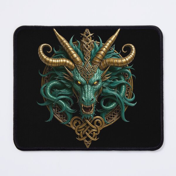 Item preview, Celtic Heart Dragon Art Print for Fantasy and Mythical Lovers, Norse Mythology Animal house decor designed and sold by TheGaliyaStudio.