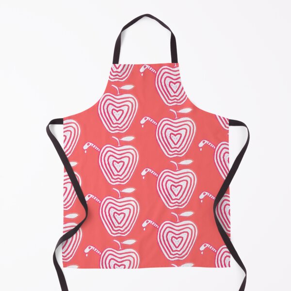 Item preview, Worm in Apple Lino RED designed and sold by Felldweller2.