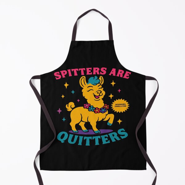Item preview, Spitters Are Quitters Funny Llama Animal Humor Design designed and sold by ArcaneArtistry.
