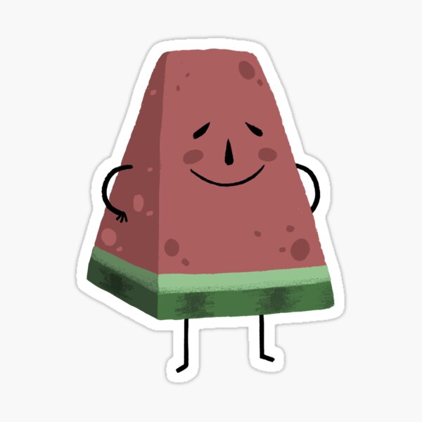 Festive Fourth, Watermelon Guy Sticker
