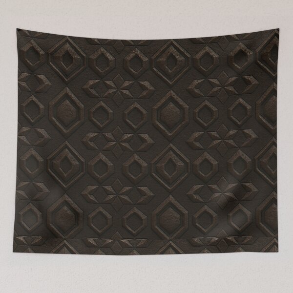 Item preview, Geometric Embossed Leather Pattern designed and sold by Zenvo.