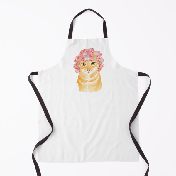 Item preview, Cat with hair rollers designed and sold by Bloomingblushes.