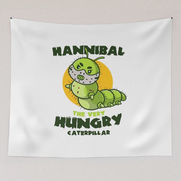 Item preview, Hannibal the very hungry caterpillar – Dark funny Halloween parody  (on light colors) designed and sold by messy-nessie.