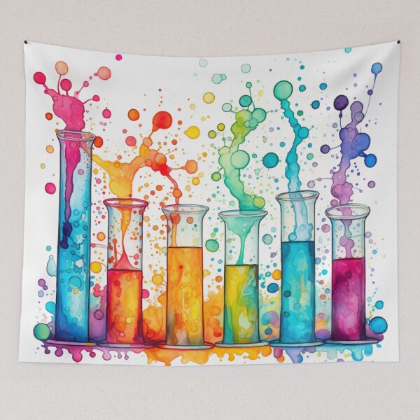 Item preview, Watercolor Science-Chemistry Test Tubes designed and sold by GrinGalore.