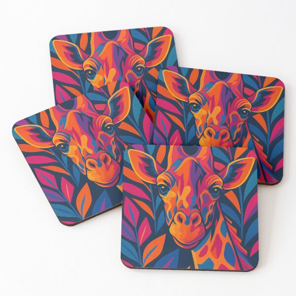 Item preview, A very colorful giraffe in pop art style. designed and sold by BreakingWorse.