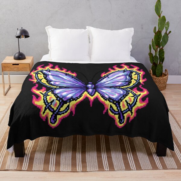 Item preview, Pixel Chrome Butterfly – Y2K Retro Futurism designed and sold by AwesomeBeyondLimits.