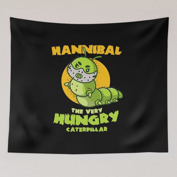 Item preview, Hannibal the very hungry caterpillar – Dark funny Halloween parody (on dark colors) designed and sold by messy-nessie.