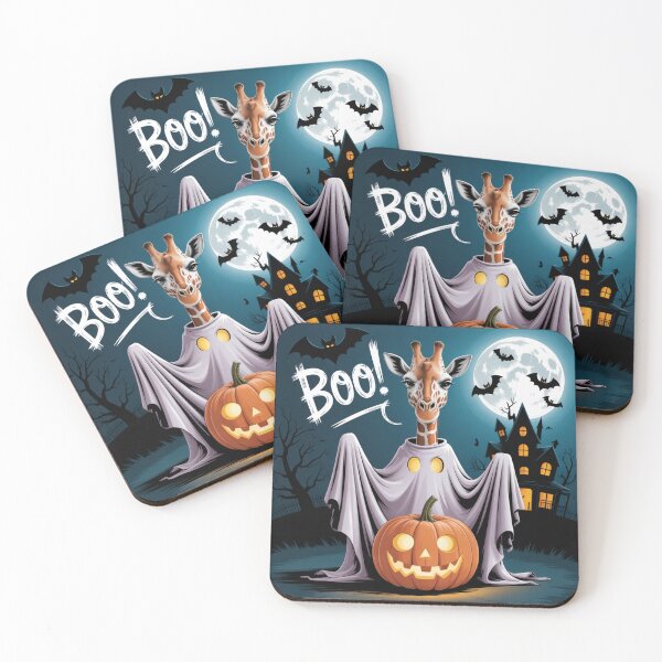 Item preview, Giraffe Boo! Halloween Ghost Giraffe designed and sold by ByBryteG.