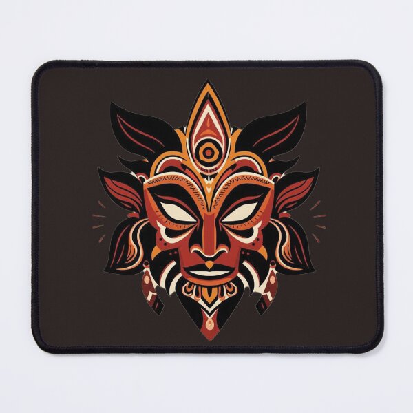 Item preview, Devil Mask Vibrant Folk Art Design designed and sold by ColorNest99.