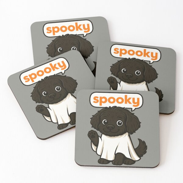 Item preview, Spooky Adorable Black Dog Halloween Graphic designed and sold by HeartloomStudio.