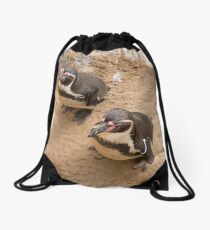 Penguin Couple Drawstring Bag