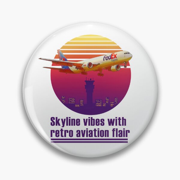 Item preview, Skyline vibes with retro aviation flair designed and sold by west-ilustra.