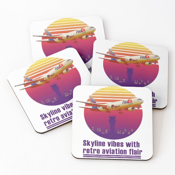 Item preview, Skyline vibes with retro aviation flair designed and sold by west-ilustra.