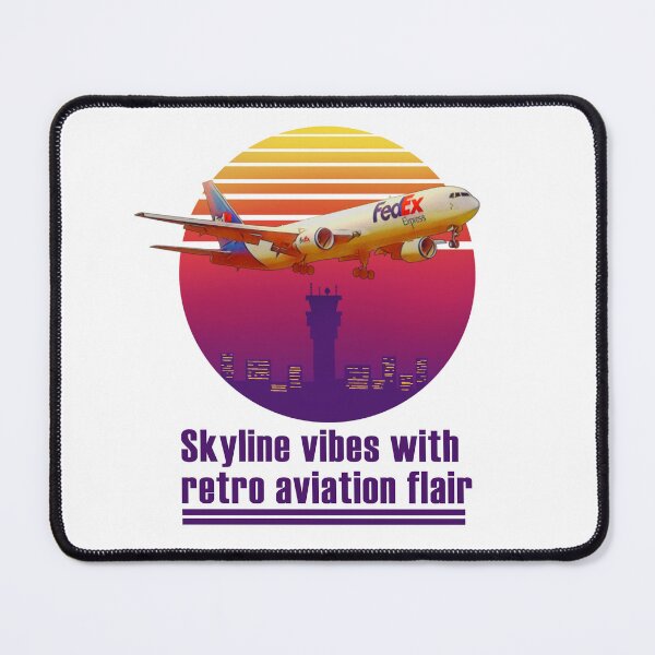 Item preview, Skyline vibes with retro aviation flair designed and sold by west-ilustra.