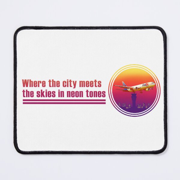 Item preview, Where the city meets the skies in neon tones designed and sold by west-ilustra.