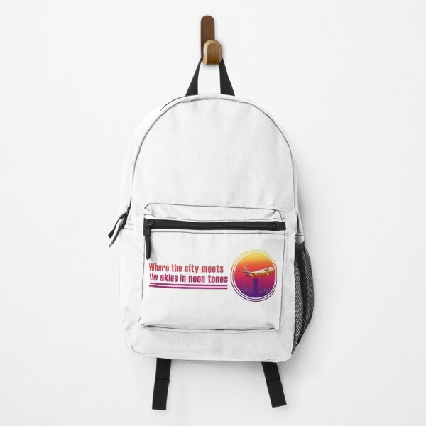 Item preview, Where the city meets the skies in neon tones designed and sold by west-ilustra.
