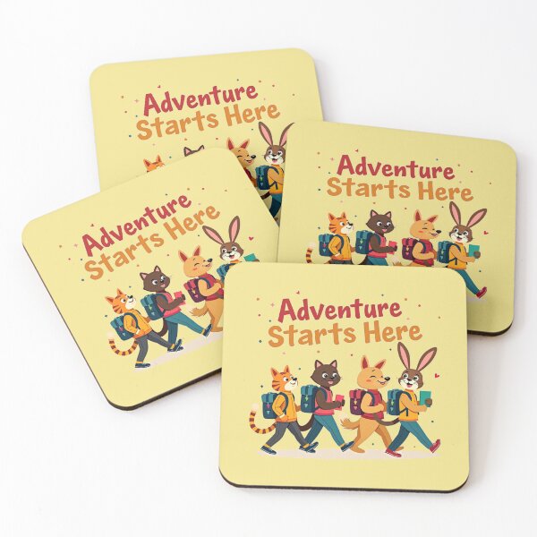 Item preview, Cute Animal Friends Back to School Adventure Art designed and sold by MyWittyThings.