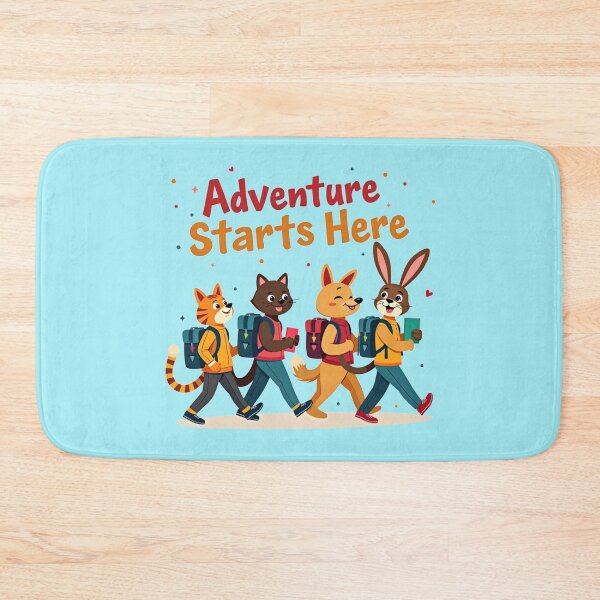 Item preview, Cute Animal Friends Back to School Adventure Art designed and sold by MyWittyThings.