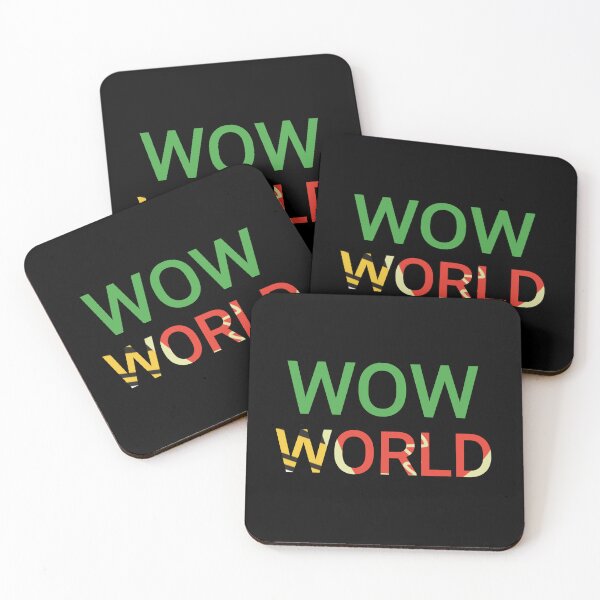 Item preview, wow world text colorful texts designed and sold by vibeno1.