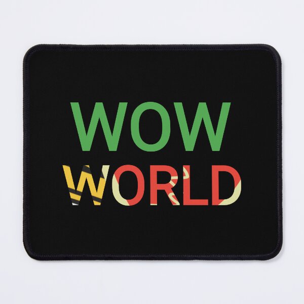 Item preview, wow world text colorful texts designed and sold by vibeno1.