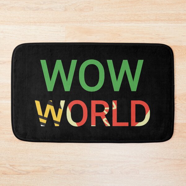Item preview, wow world text colorful texts designed and sold by vibeno1.