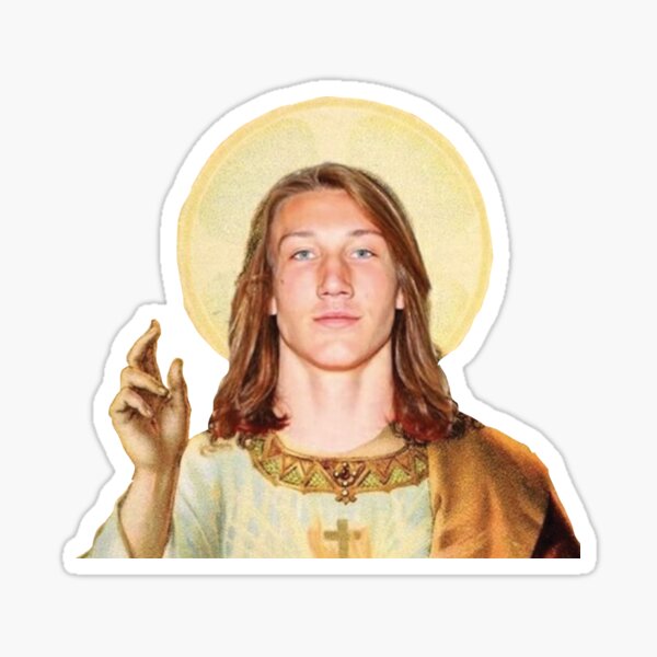 Touchdown Jesus Sticker