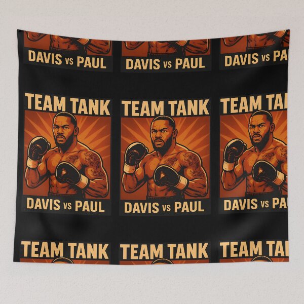 Item preview, Team Tank Davis vs Paul | Boxing Fan Vintage T-Shirt designed and sold by BRAINROTWEAR.