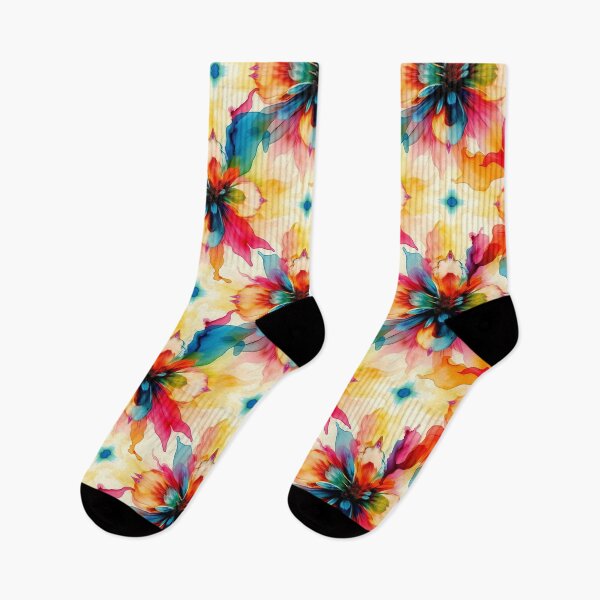 Item preview, Vibrant watercolor Rainbow Floral Pattern | T-Shirts, Mugs & Stickers, Phone Cases designed and sold by TheGaliyaStudio.