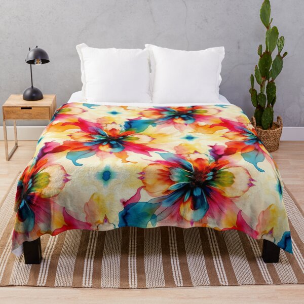 Item preview, Vibrant watercolor Rainbow Floral Pattern | T-Shirts, Mugs & Stickers, Phone Cases designed and sold by TheGaliyaStudio.