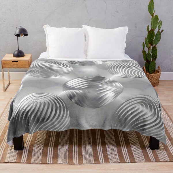 Item preview, Futuristic Silver Pattern – Hypnotic 3D Spheres designed and sold by Velvetcosmonova.