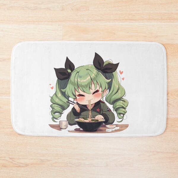 Item preview, Anchovy Girls und Panzer Anime Green Twintails Ramen Feast designed and sold by 108Recordings.