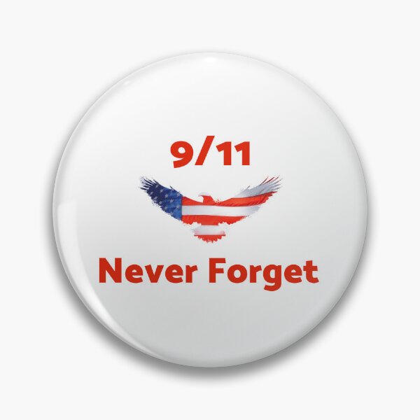 Item preview, 9/11 Never Forget Tribute Bird with USA Flag Colors – Patriotic Memorial Design designed and sold by Ani-24.