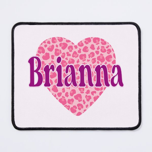 Item preview, Brianna Name Pink Leopard Heart designed and sold by Jeallan Designs.