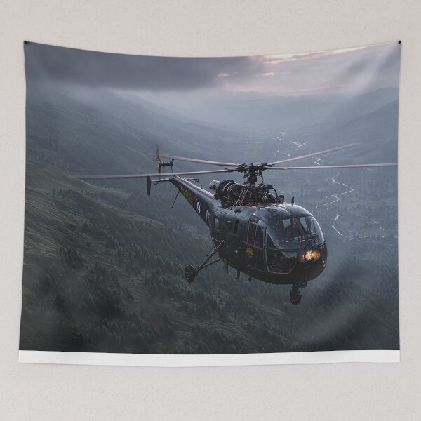 Item preview, Westland Belvedere Over Military Zone designed and sold by Skyframe Aviation.